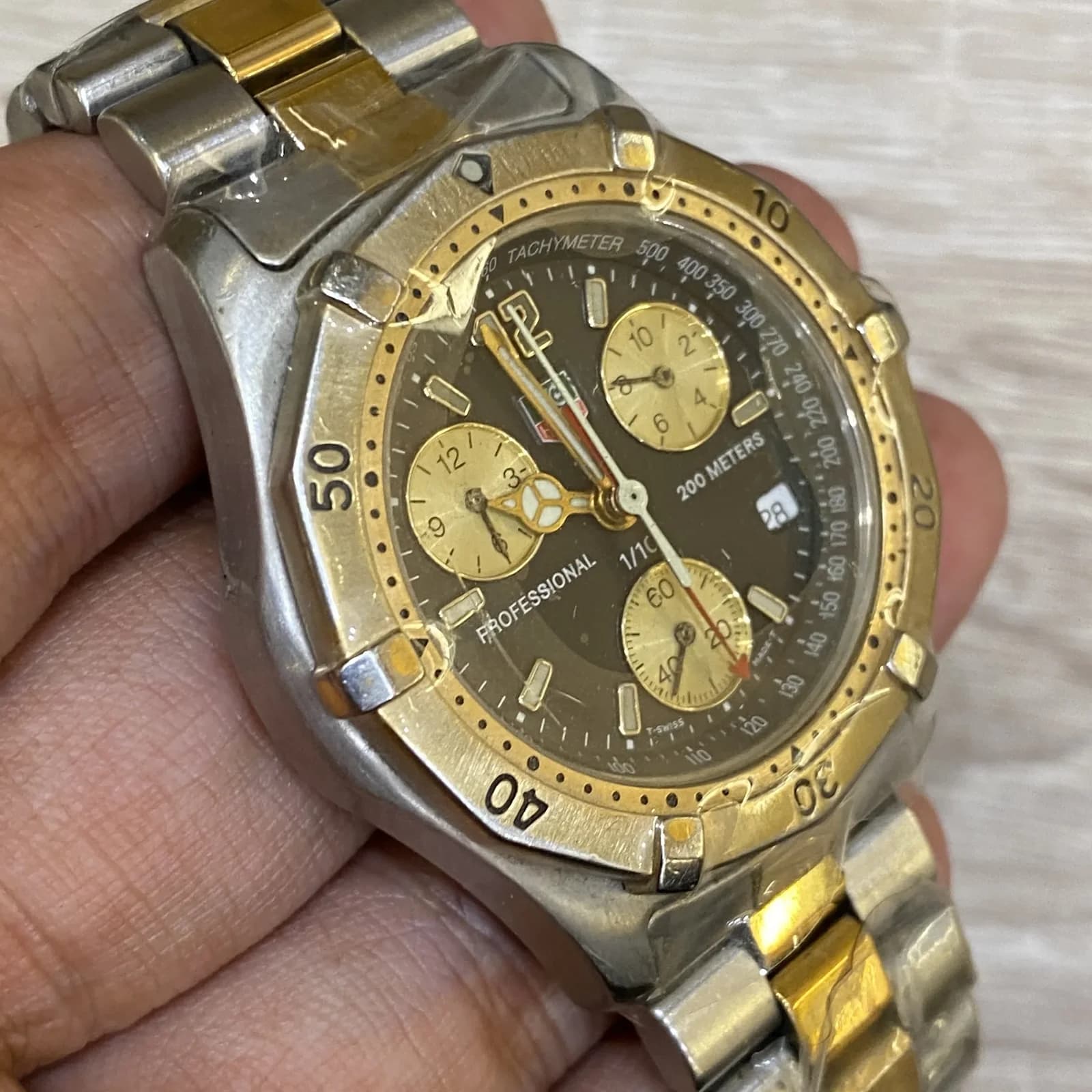 Thumb Professional 200 Stainless Steel - Gold Chronograph Black