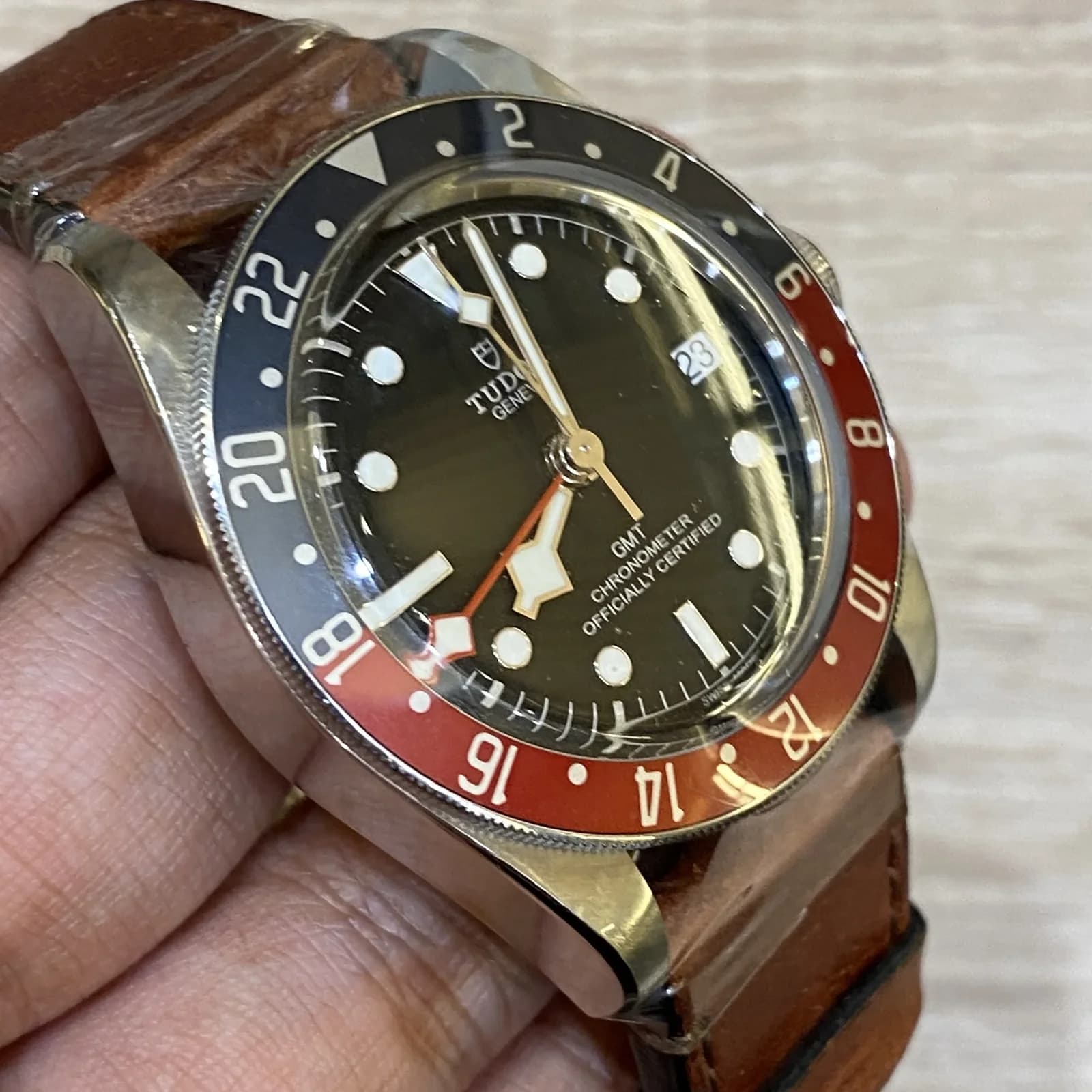 Thumb Black Bay GMT Stainless Steel / Black / Pepsi / Leather