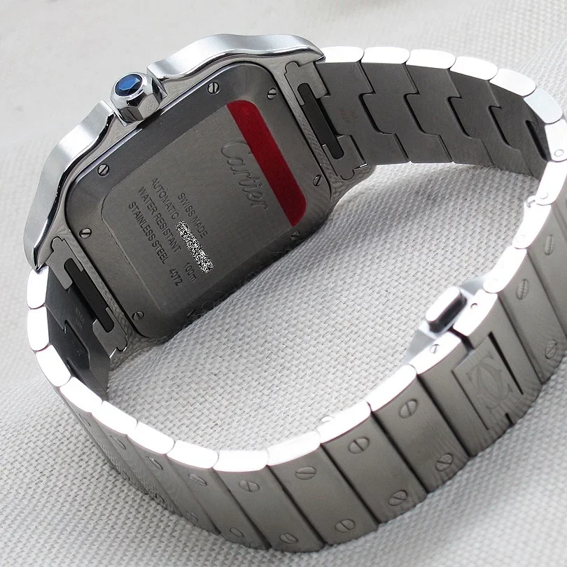 Thumb Santos White Blue PVD Large Automatic