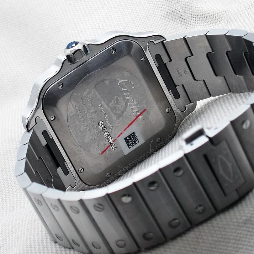 Thumb Santos Large Automatic Stainless Steel / Black