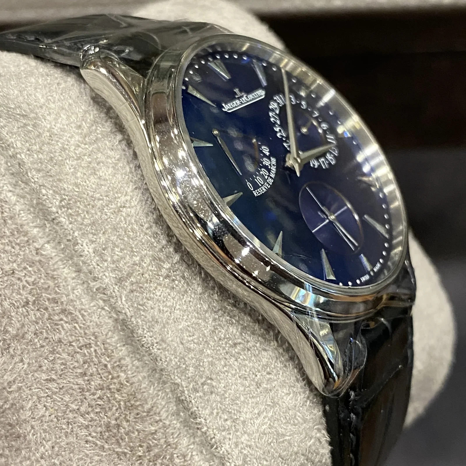 Thumb Master Ultra Thin Réserve de Marche Stainless Steel / Blue / Alligator