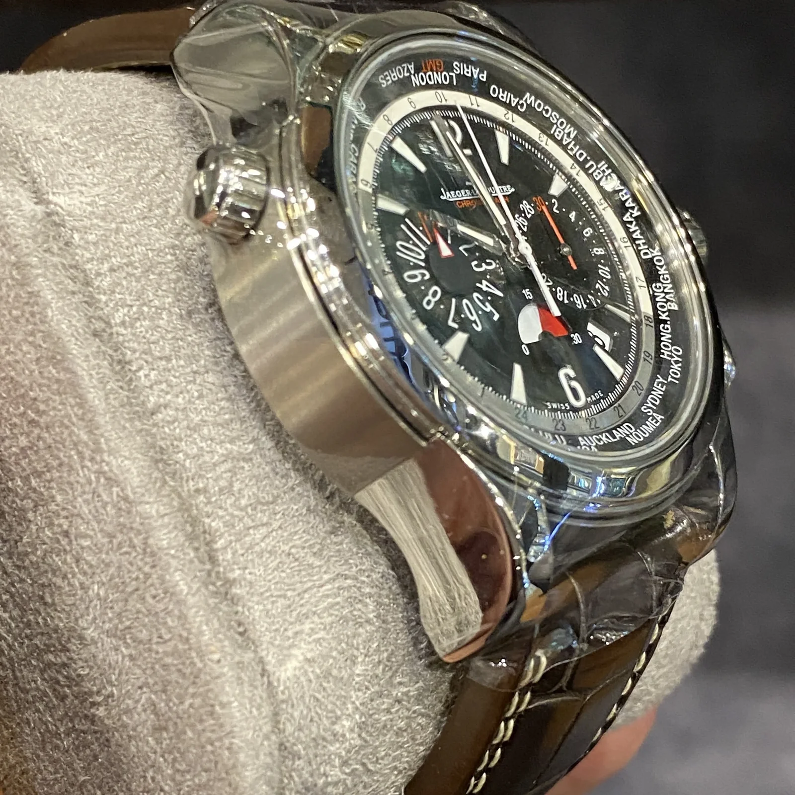 Thumb Master Compressor Chronograph Stainless Steel / Black - Strap