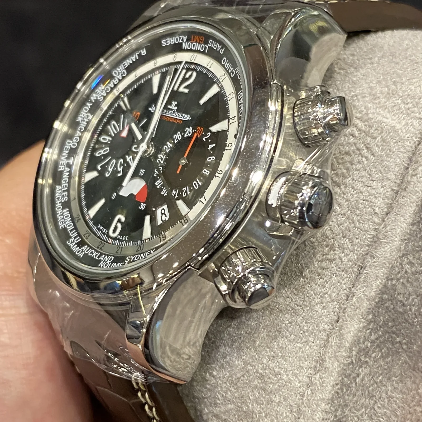Thumb Master Compressor Chronograph Stainless Steel / Black - Strap