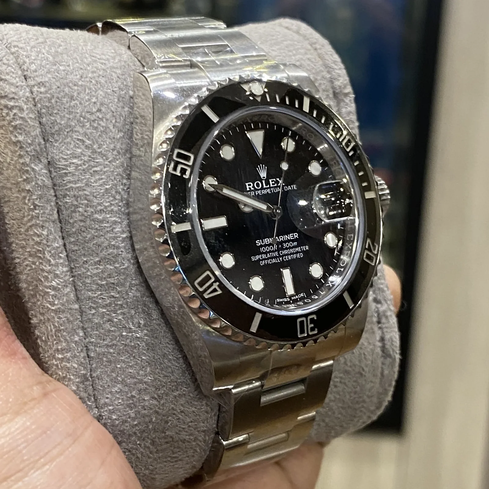 Thumb Submariner Date Stainless Steel / Black / Cerachom