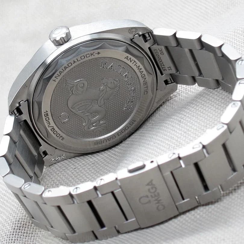 Thumb Railmaster Omega Co-Axial Master Chronometer 40 Stainless Steel / Silver / Bracelet