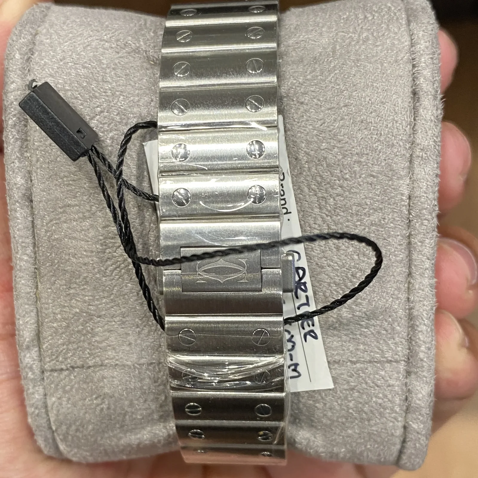 Thumb Santos Medium Automatic Stainless Steel / White
