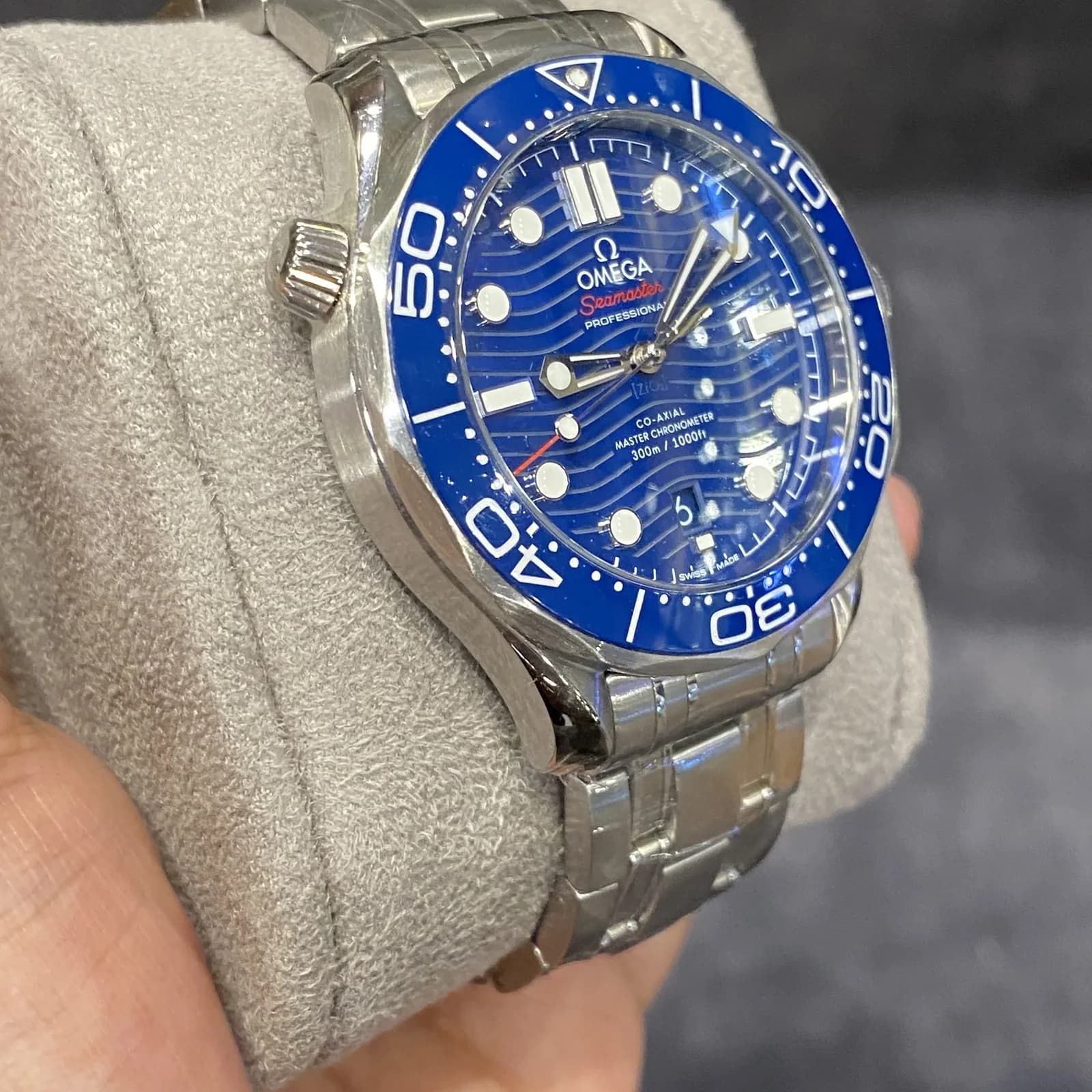 Thumb Seamaster Diver 300M Master Co-Axial 42 Stainless Steel / Blue / Bracelet