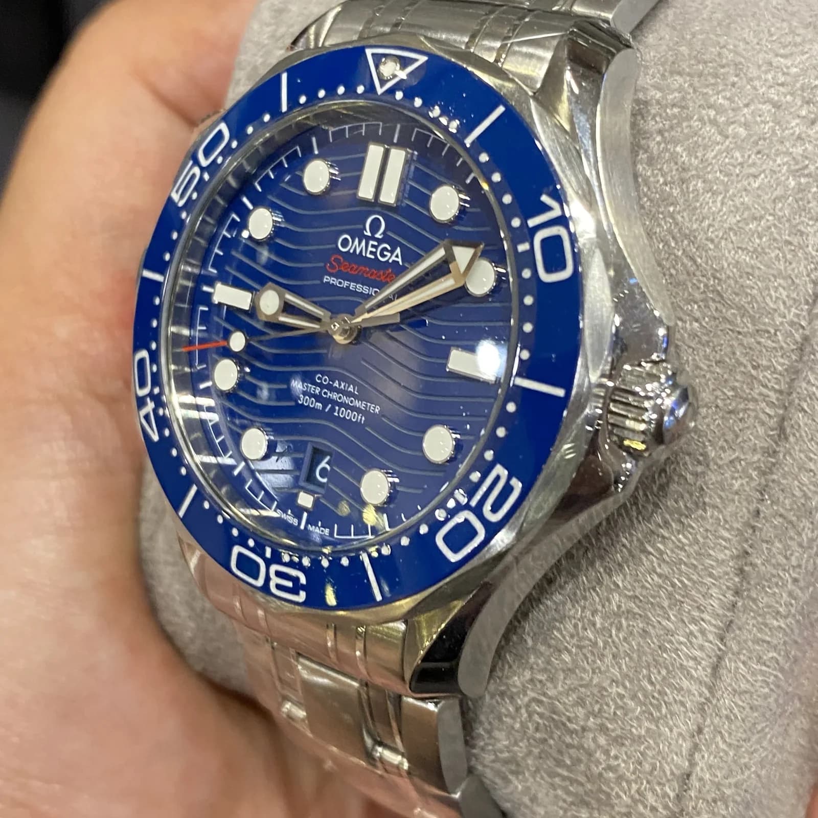 Thumb Seamaster Diver 300M Master Co-Axial 42 Stainless Steel / Blue / Bracelet