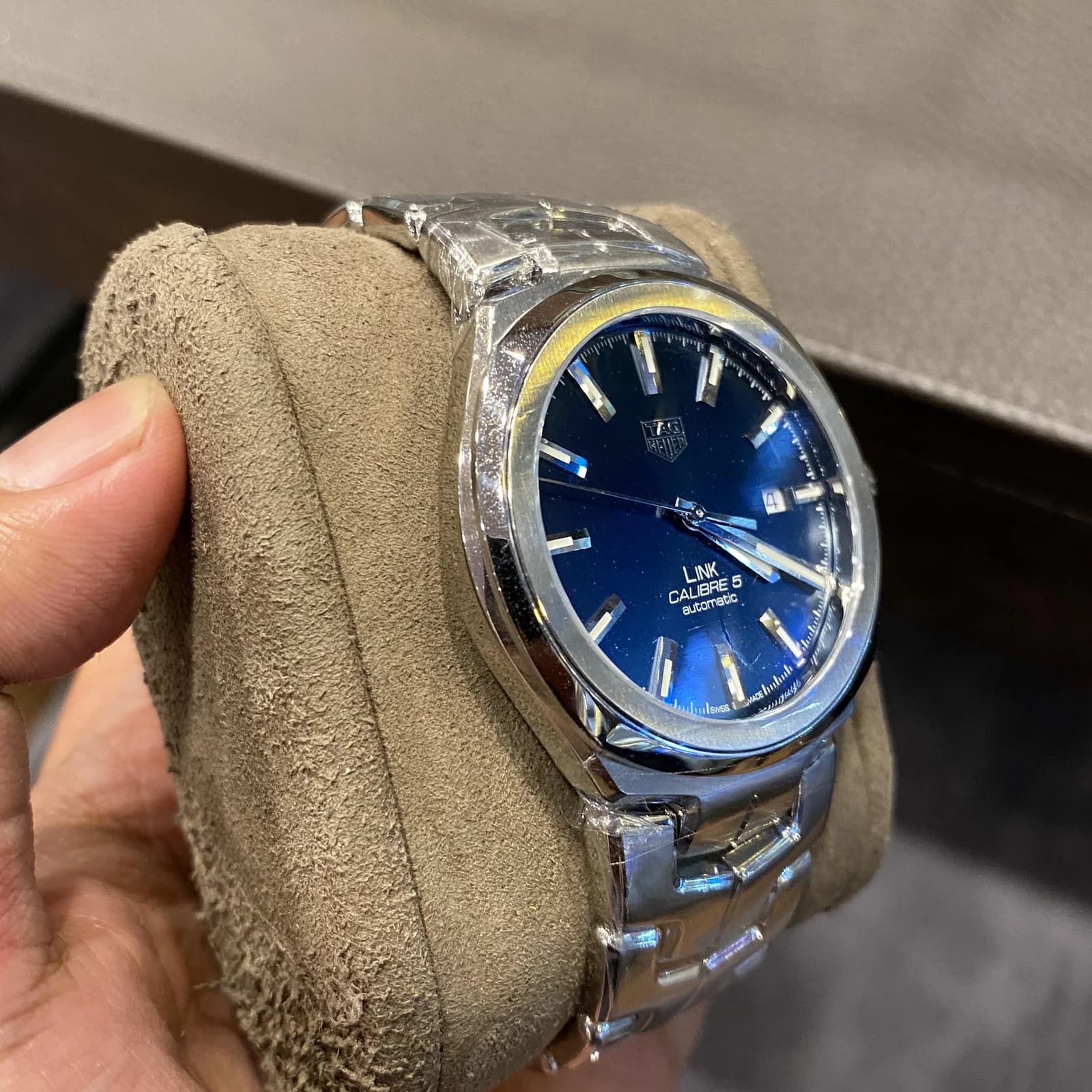 Thumb Link Calibre 5 41 Stainless Steel / Blue / Bracelet