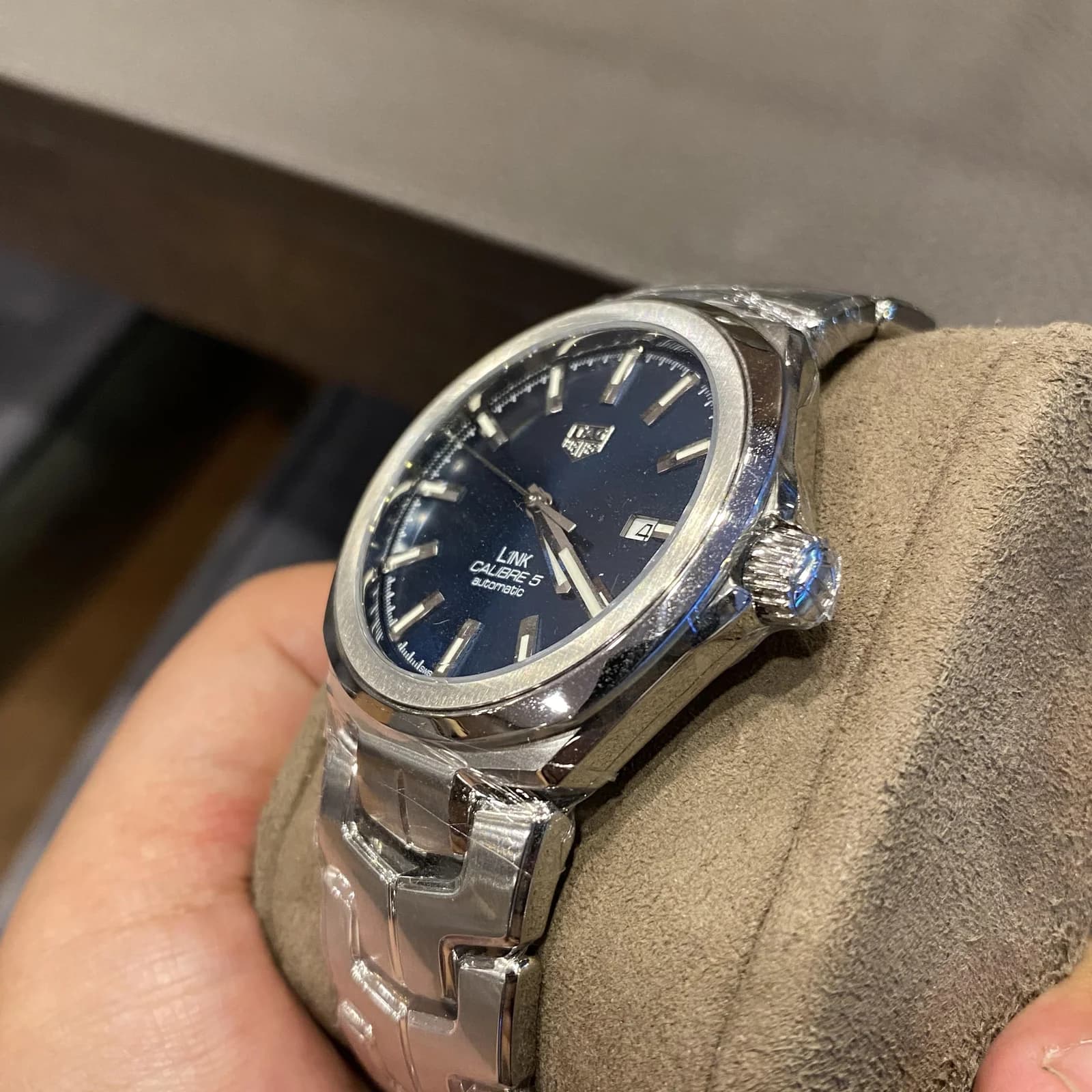 Thumb Link Calibre 5 41 Stainless Steel / Blue / Bracelet