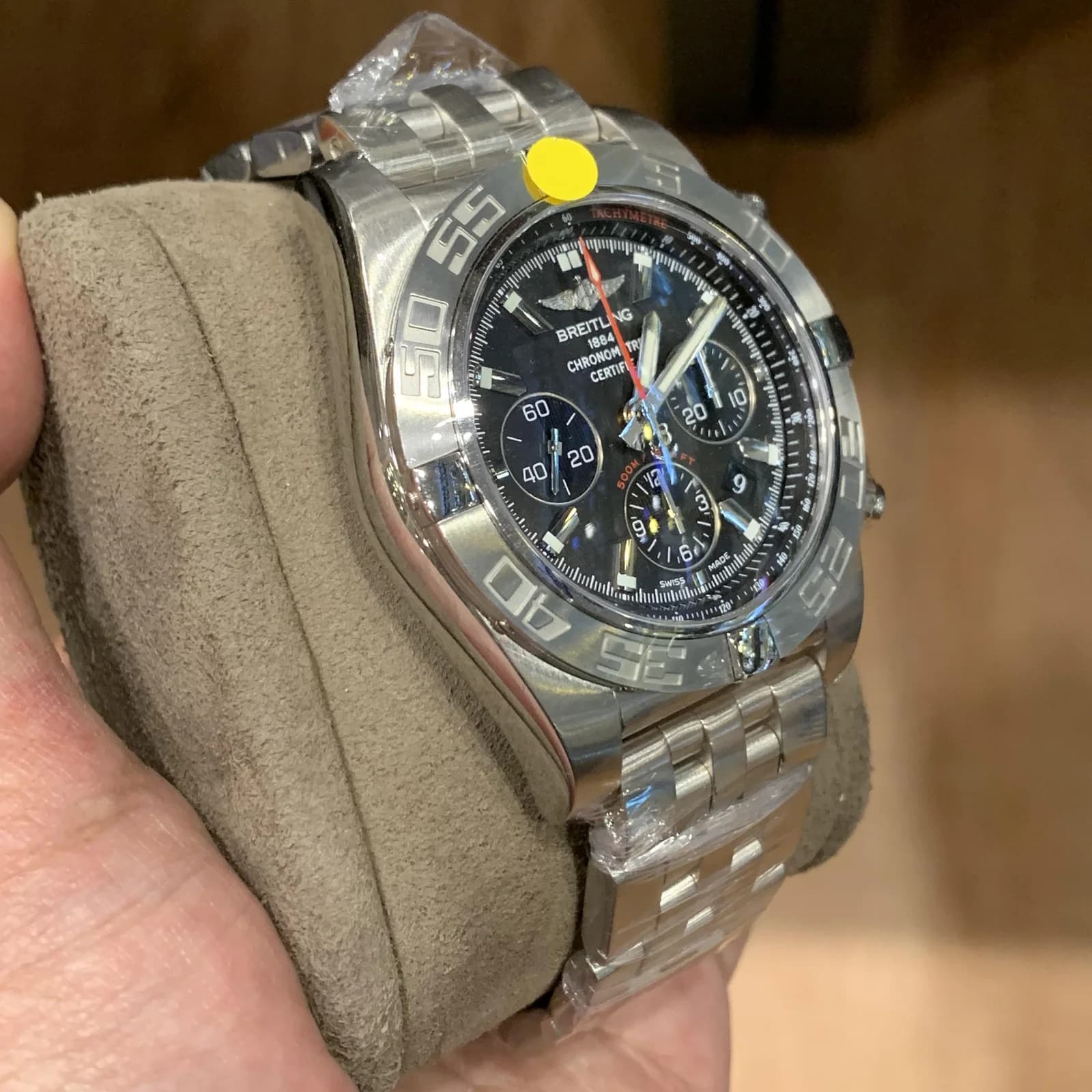 Thumb Chronomat 44 Stainless Steel / Black / Bracelet