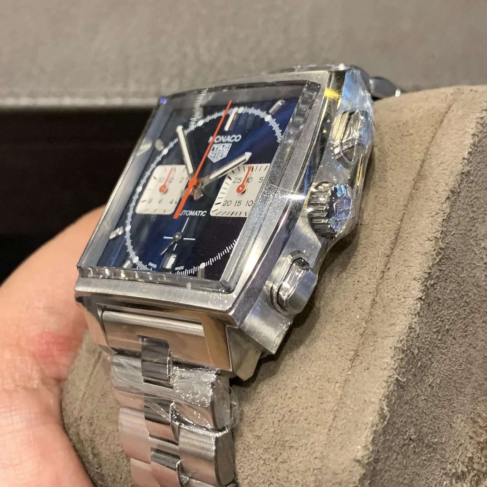 Thumb Monaco Calibre Heuer 02 Stainless Steel / Blue / Bracelet