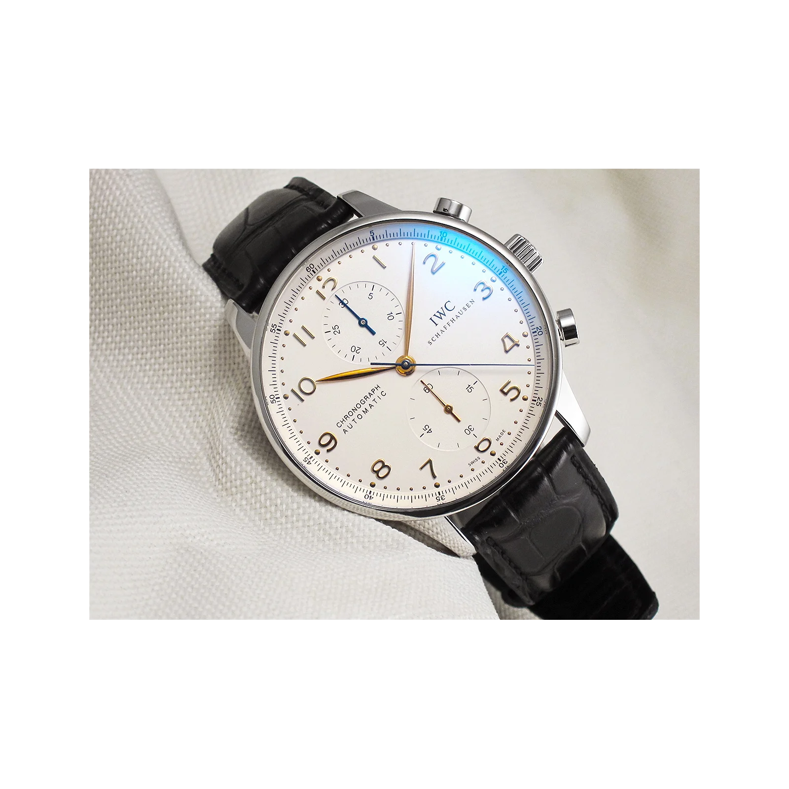 Thumb Portuguese Chrono-Automatic Stainless Steel / Silver