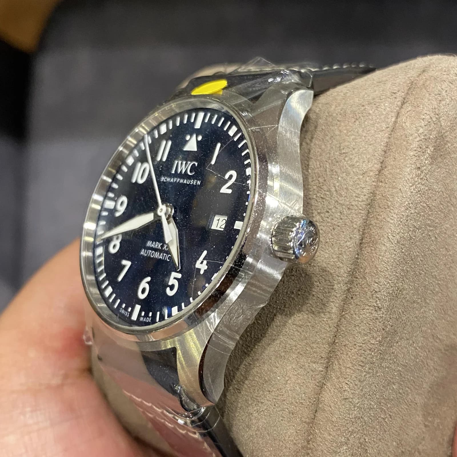 Thumb Pilot's Watch Mark XX Stainless Steel / Blue