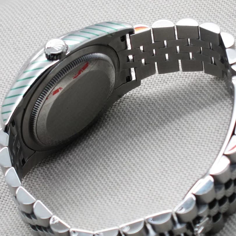 Thumb Datejust 36 Stainless Steel Fluted / Jubilee / Black Roman