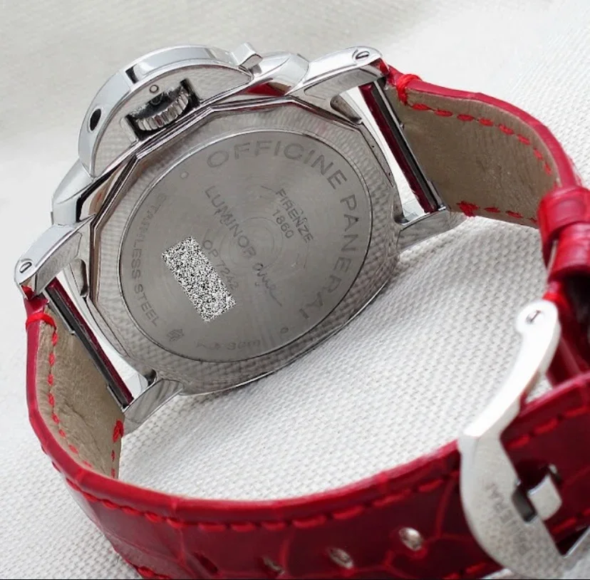 Thumb Luminor Due 38 Automatic Stainless Steel / Silver
