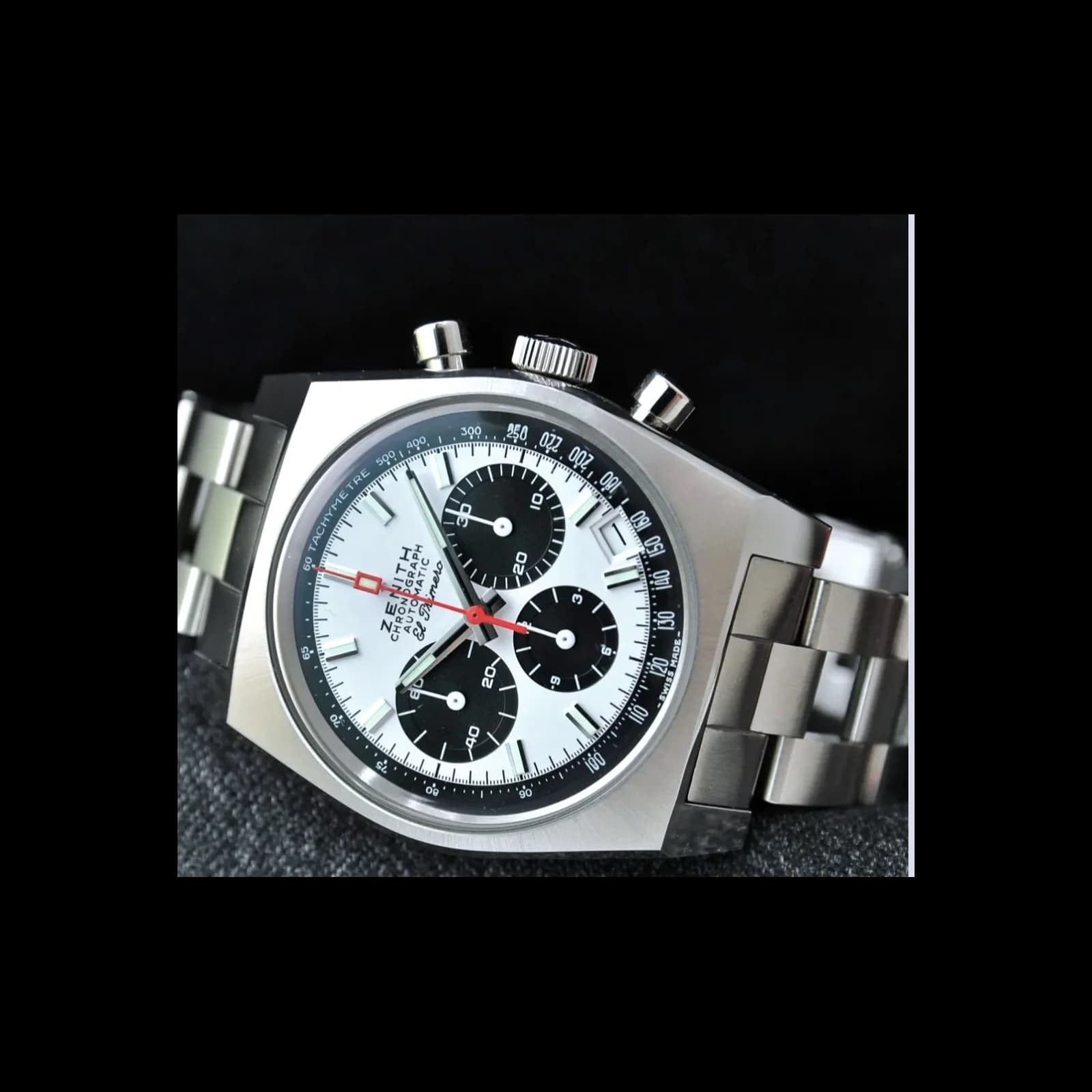 Thumb El Primero A384 Revival 50th Anniversary El Primero Stainless Steel / Panda / Ladder