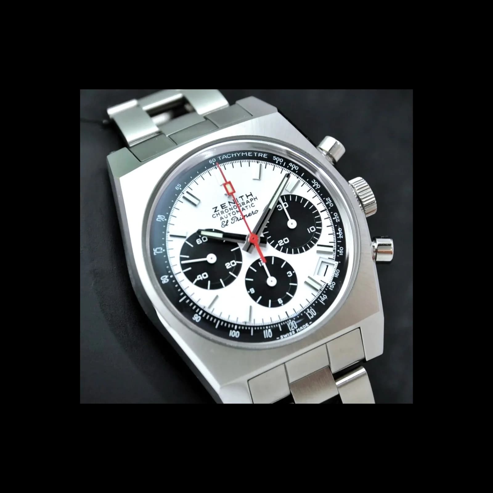Thumb El Primero A384 Revival 50th Anniversary El Primero Stainless Steel / Panda / Ladder
