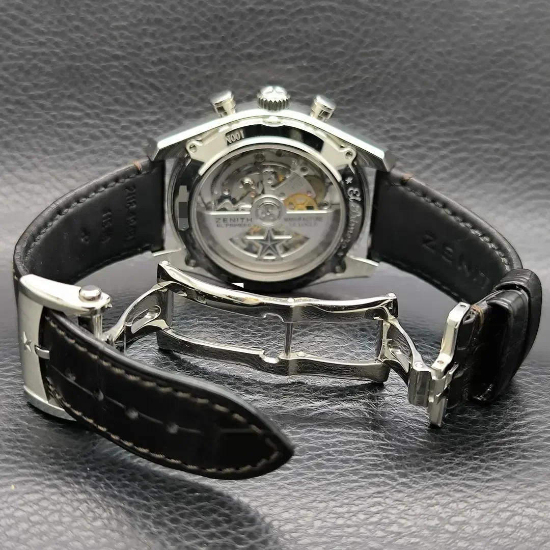Thumb El Primero Chronomaster 42 Stainless Steel / Silver / Alligator
