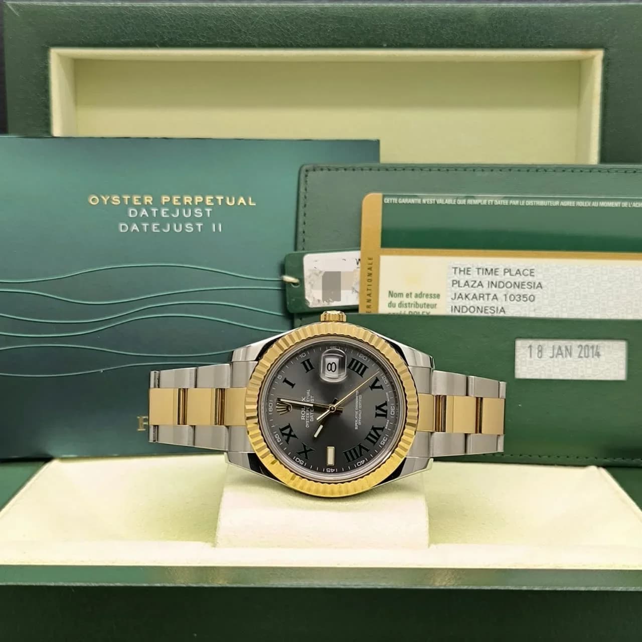 Thumb Datejust II Rolesor Slate Roman