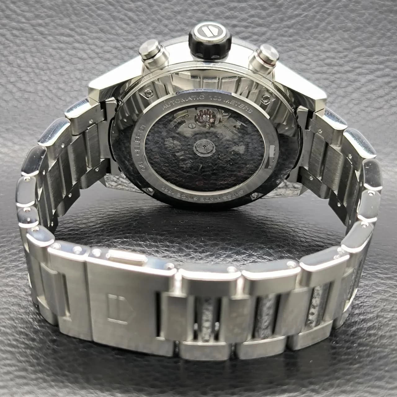Thumb Carrera Calibre Heuer 01 45 Stainless Steel / Skeleton / Bracelet