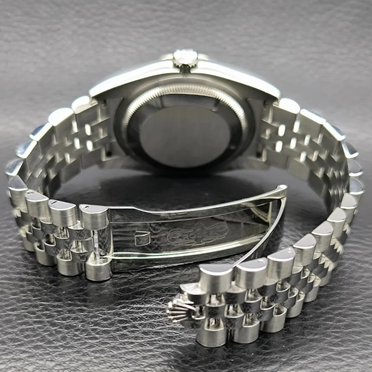 Thumb Datejust 36 Stainless Steel Fluted / Jubilee / Silver Computer