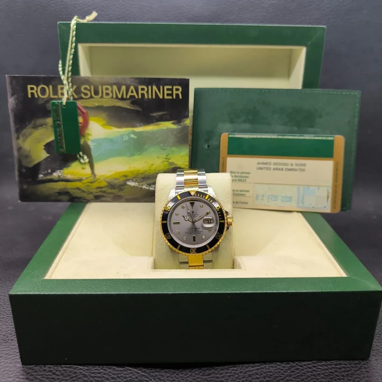 Thumb Submariner Date Rolesor / Black-Diamond