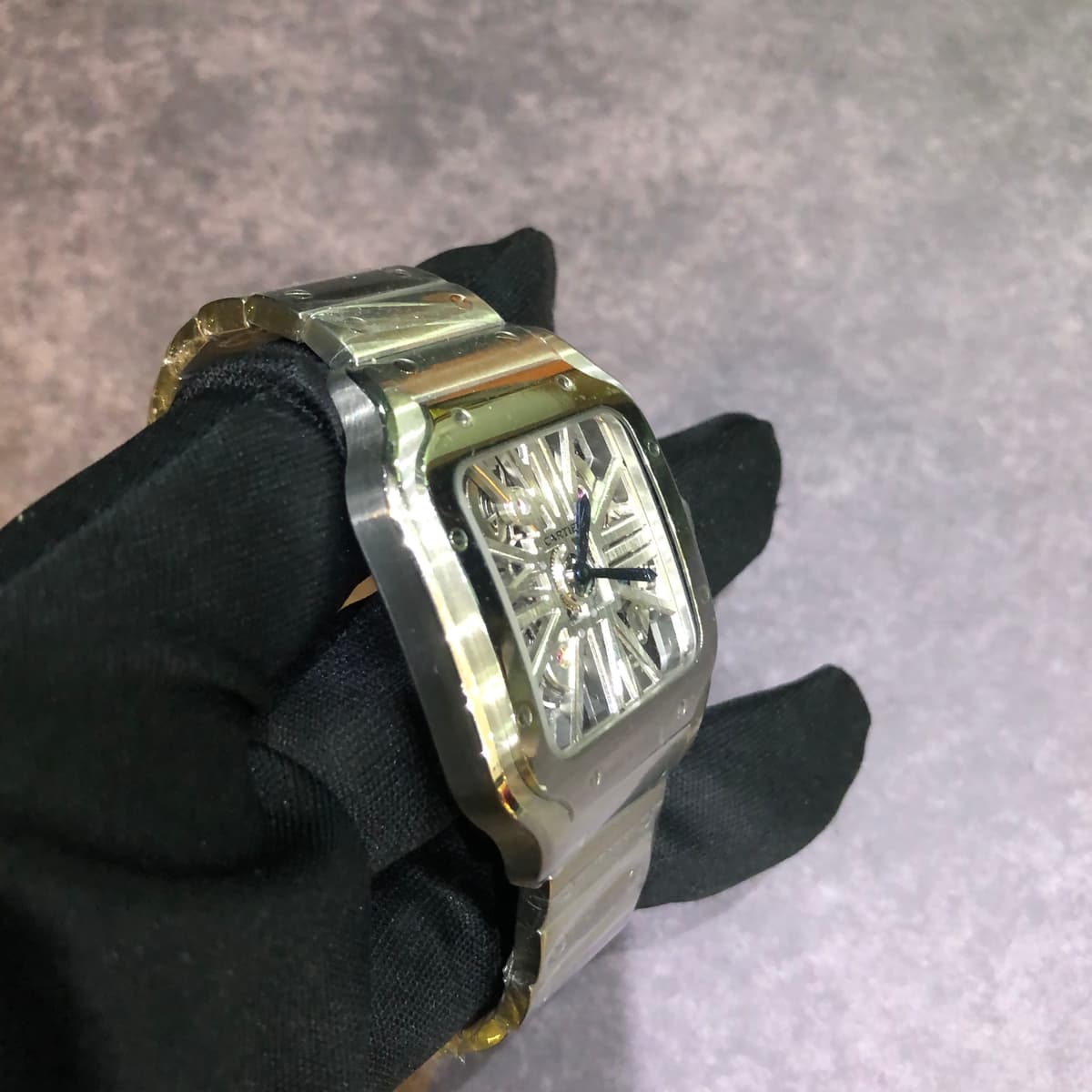 Thumb Santos De Cartier Skeleton Dial 