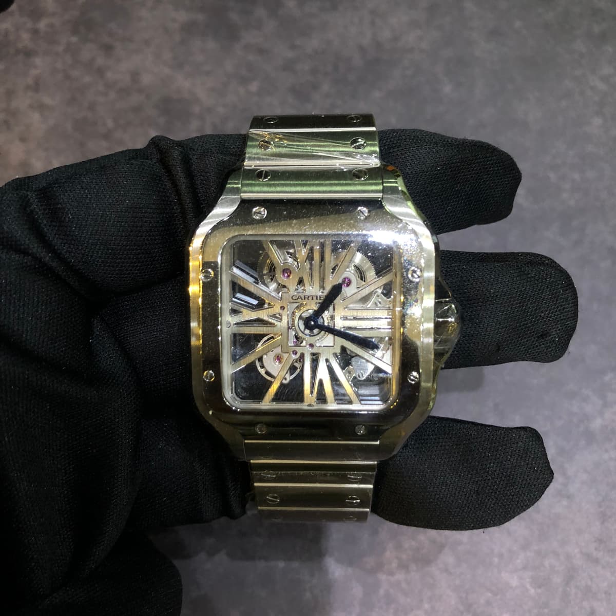 Thumb Santos De Cartier Skeleton Dial 