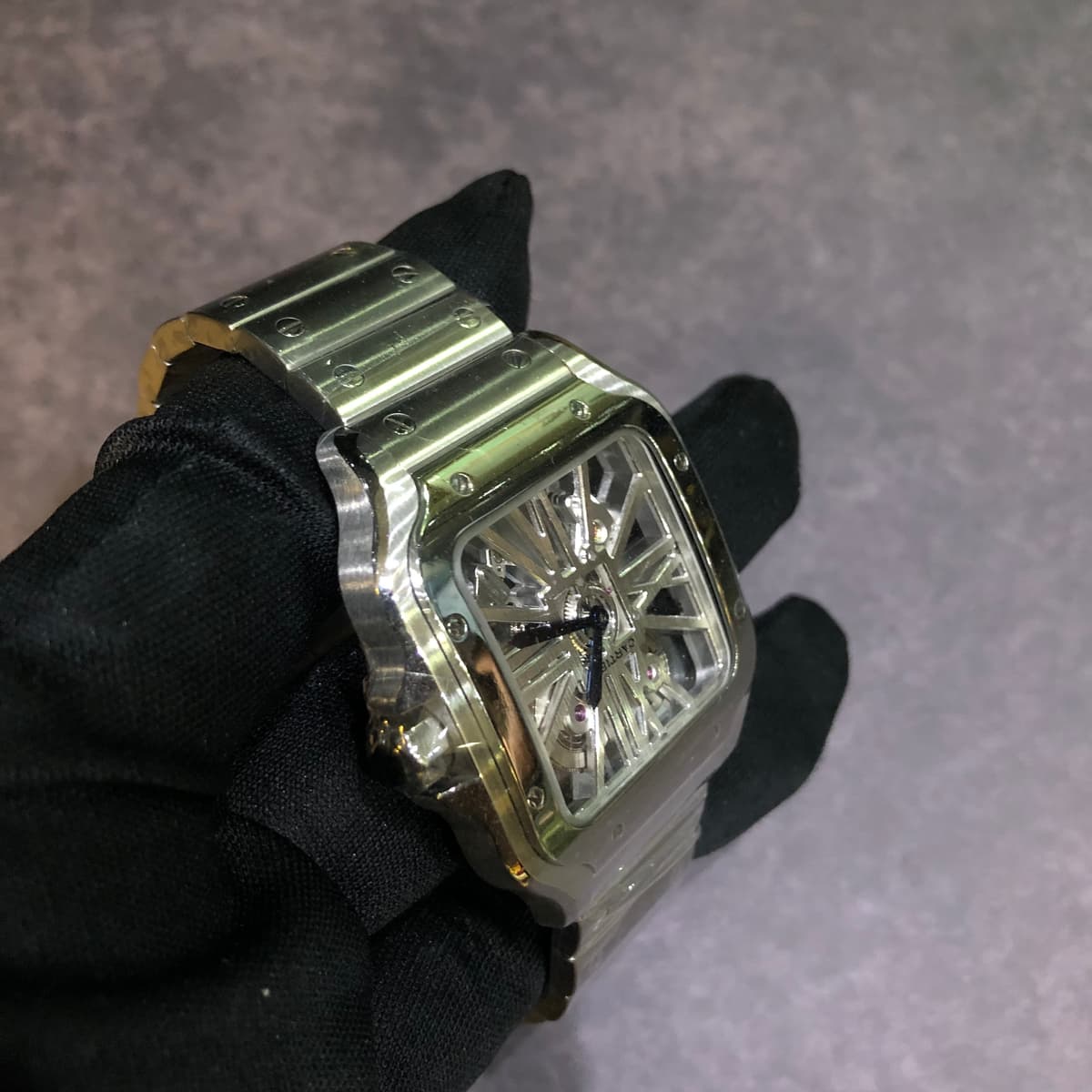 Thumb Santos De Cartier Skeleton Dial 