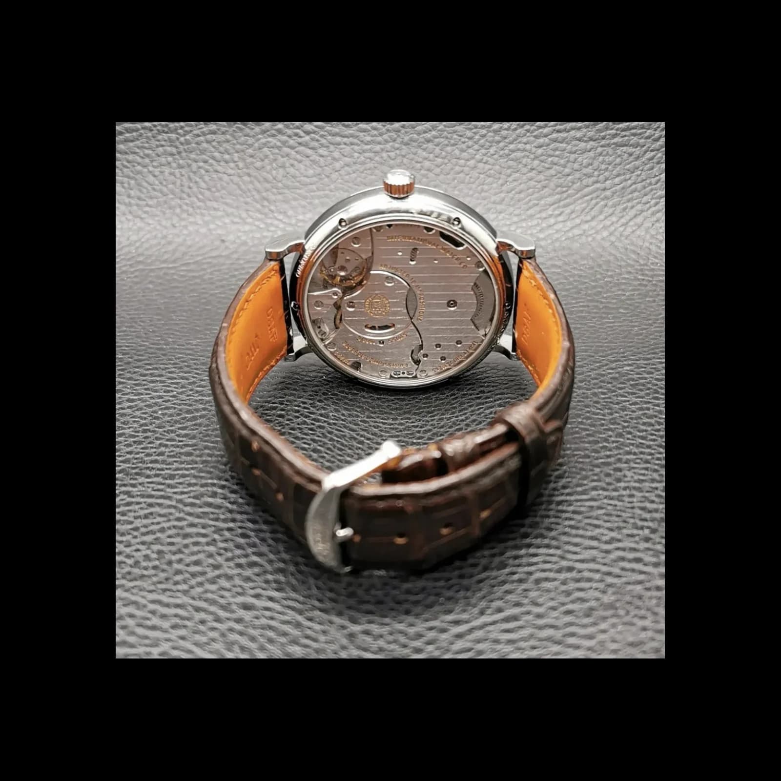 Thumb Portofino Hand-Wound Eight Days Stainless Steel / Black