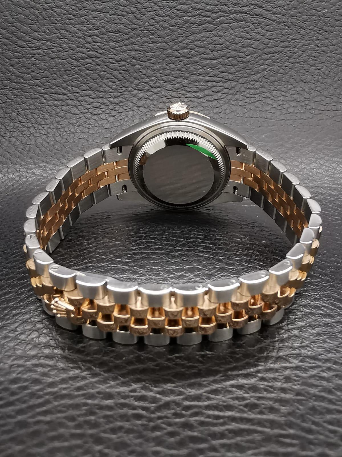 Thumb Lady-Datejust 28 Rolesor Rose Fluted / Jubilee / MOP