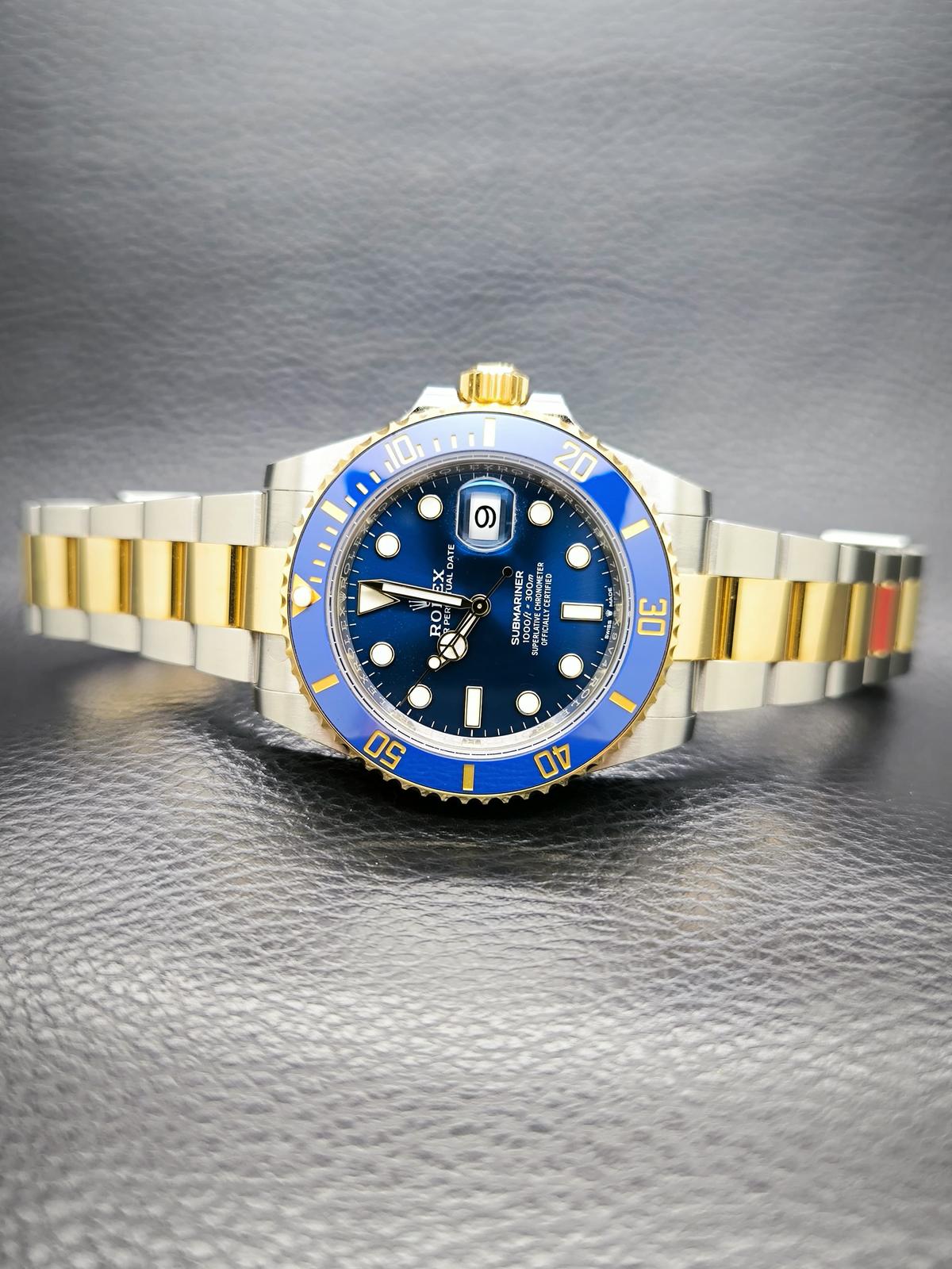 Thumb Submariner Date 41 Stainless Steel / Yellow Gold / Blue
