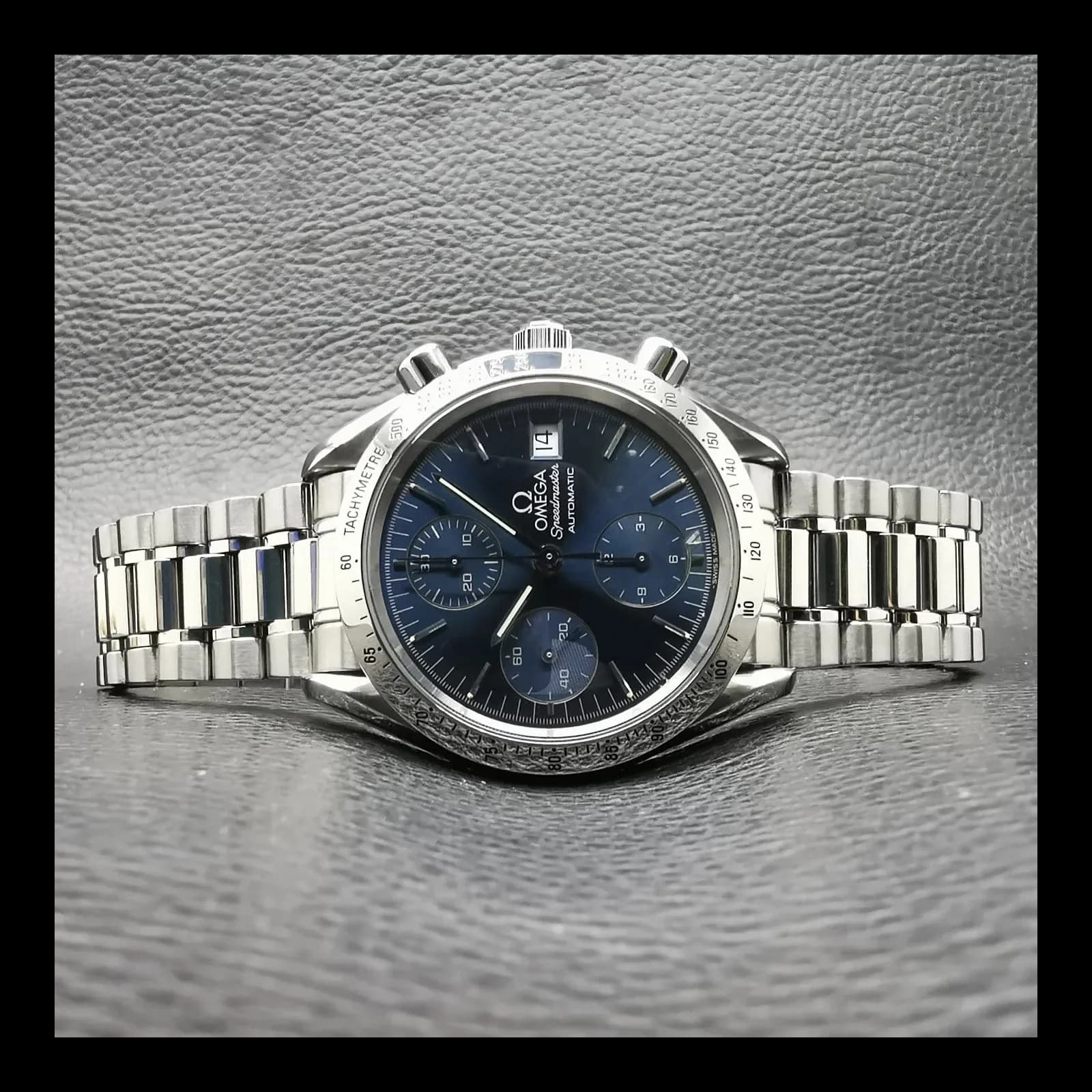 Thumb Speedmaster Date 39 Stainless Steel / Blue / Bracelet