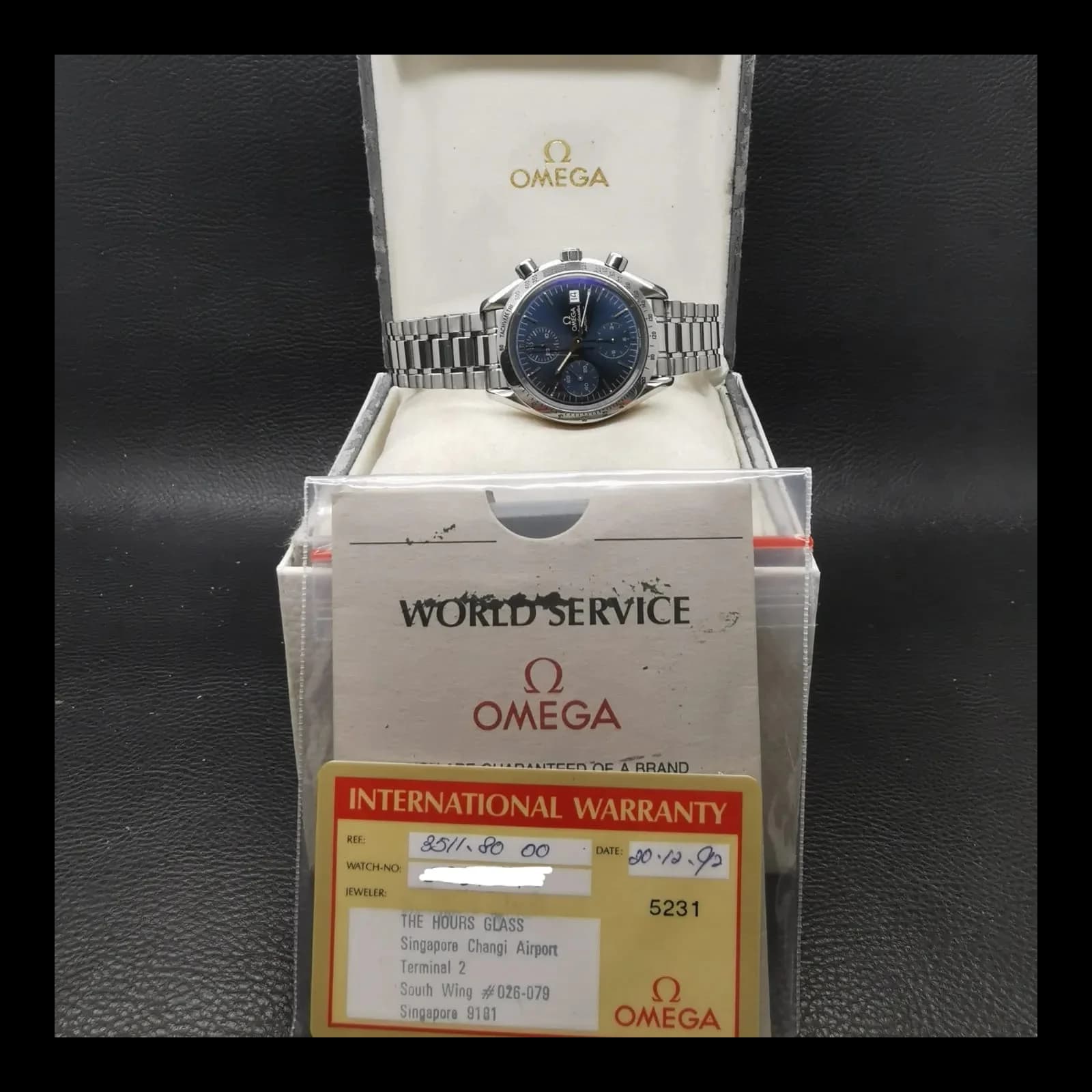 Thumb Speedmaster Date 39 Stainless Steel / Blue / Bracelet