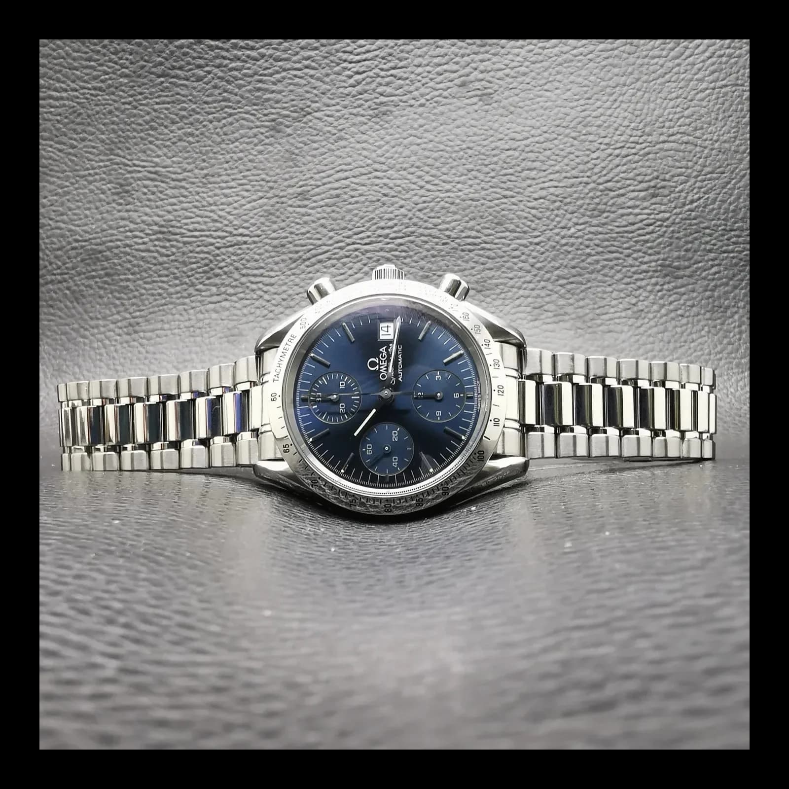 Thumb Speedmaster Date 39 Stainless Steel / Blue / Bracelet
