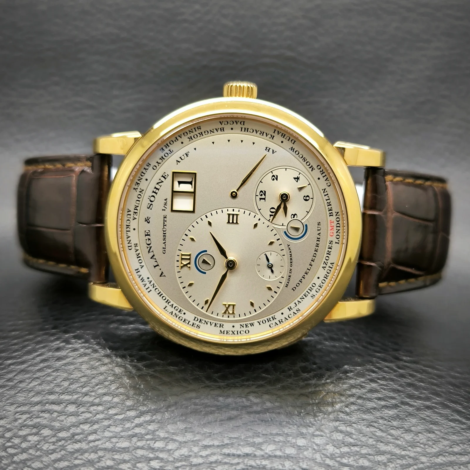 Thumb Lange 1 Timezone Pink Gold / Silver