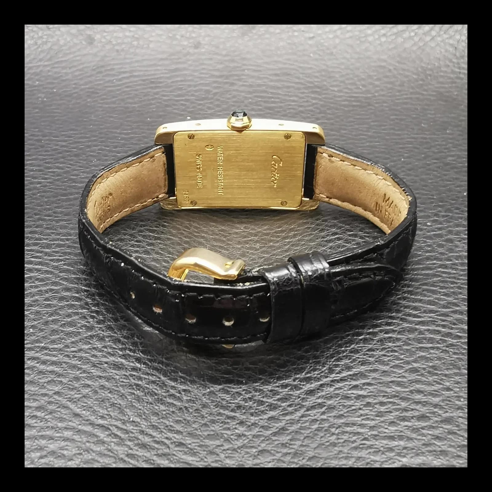 Thumb Tank Américaine Yellow Gold Quartz