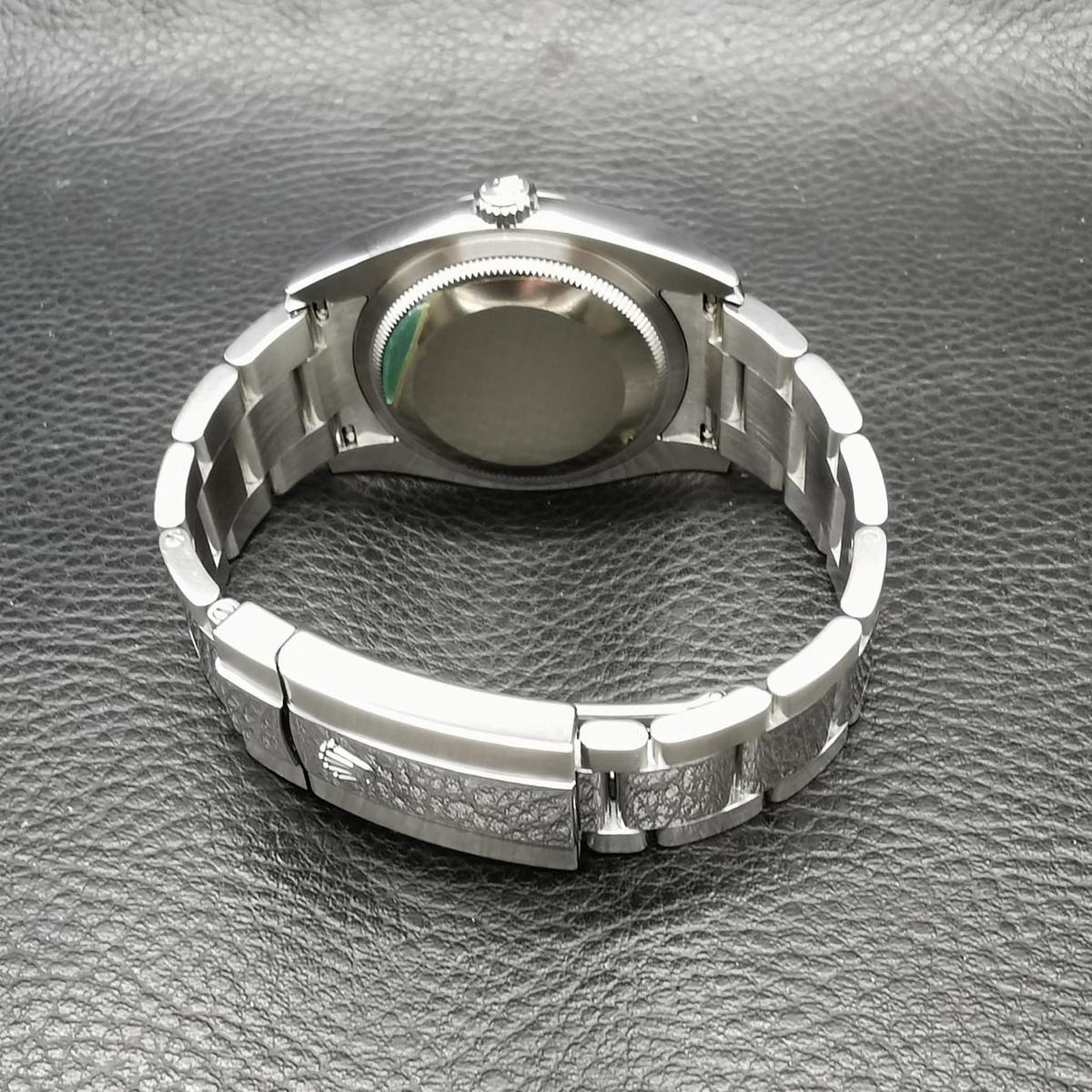 Thumb Datejust 36 Stainless Steel Fluted / Oyster / White Roman