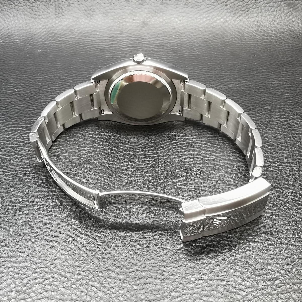Thumb Datejust 36 Stainless Steel Fluted / Oyster / White Roman