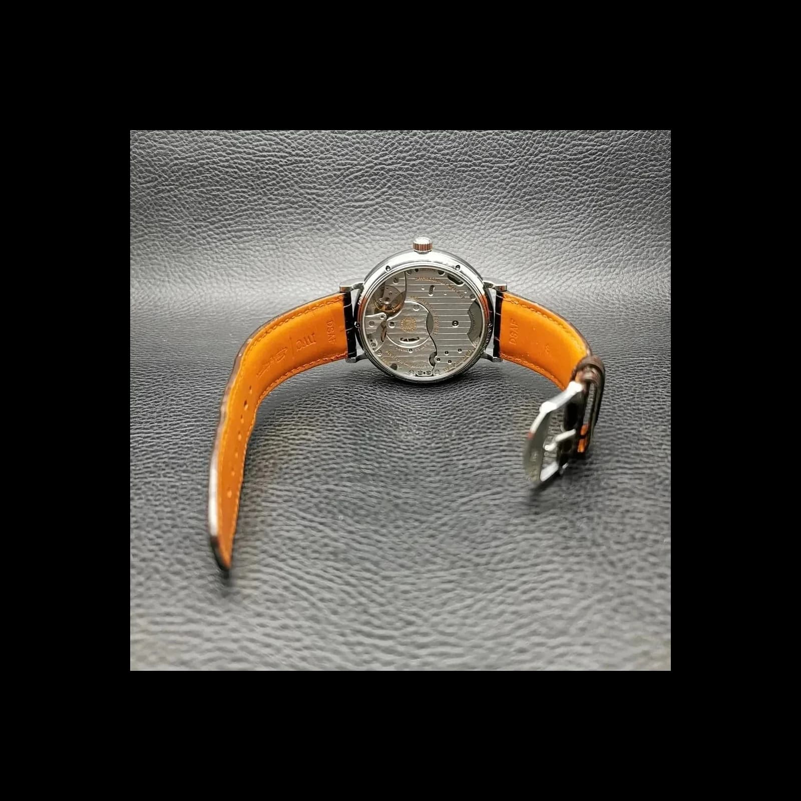 Thumb Portofino Hand-Wound Eight Days Stainless Steel / Black