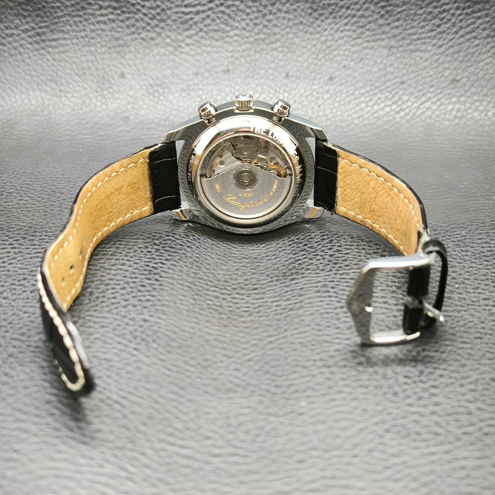 Thumb Master Collection 40 Chronograph Calendar Stainless Steel / Silver / Alligator