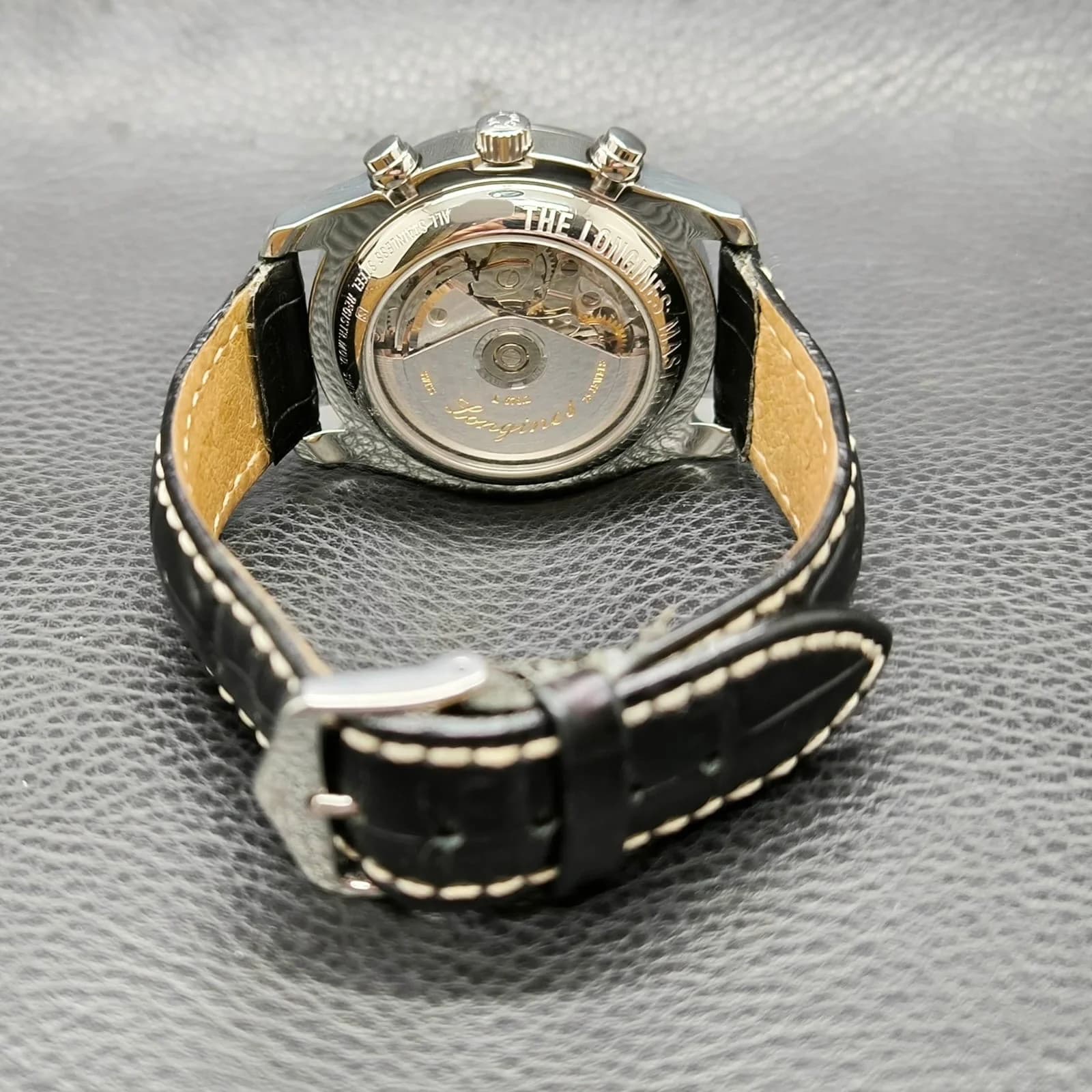 Thumb Master Collection 40 Chronograph Calendar Stainless Steel / Silver / Alligator