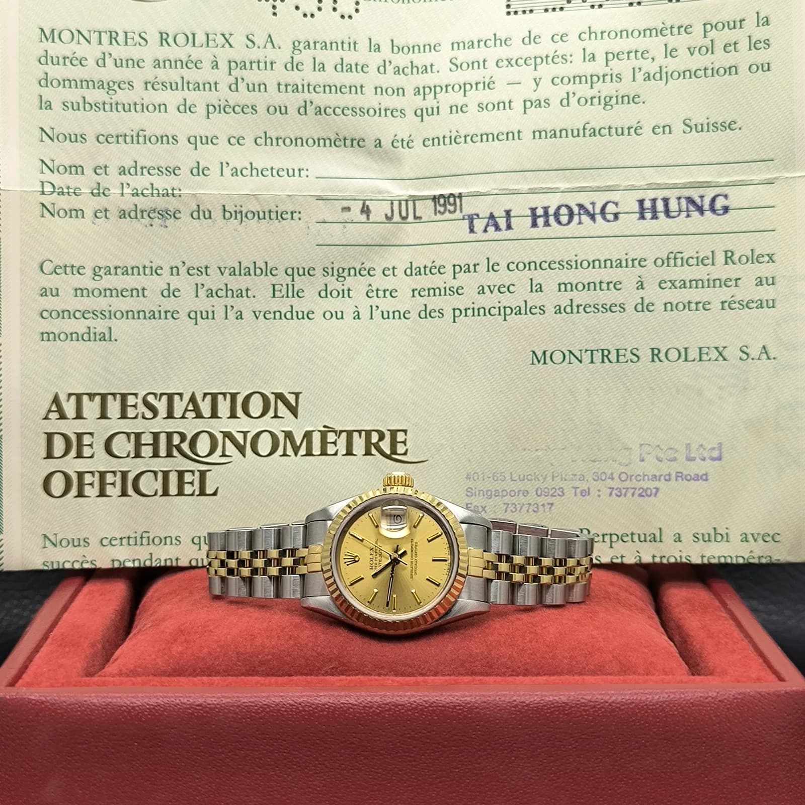 Thumb Lady-Datejust 26 Two Tone Yellow Gold / Jubilee / Champagne / Diamond