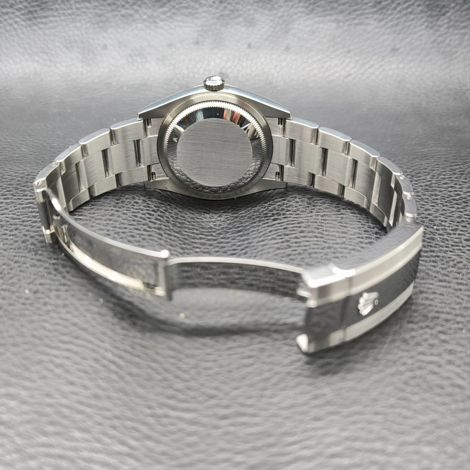 Thumb Datejust 36 Stainless Steel / Fluted / Blue-Diamond / Oyster