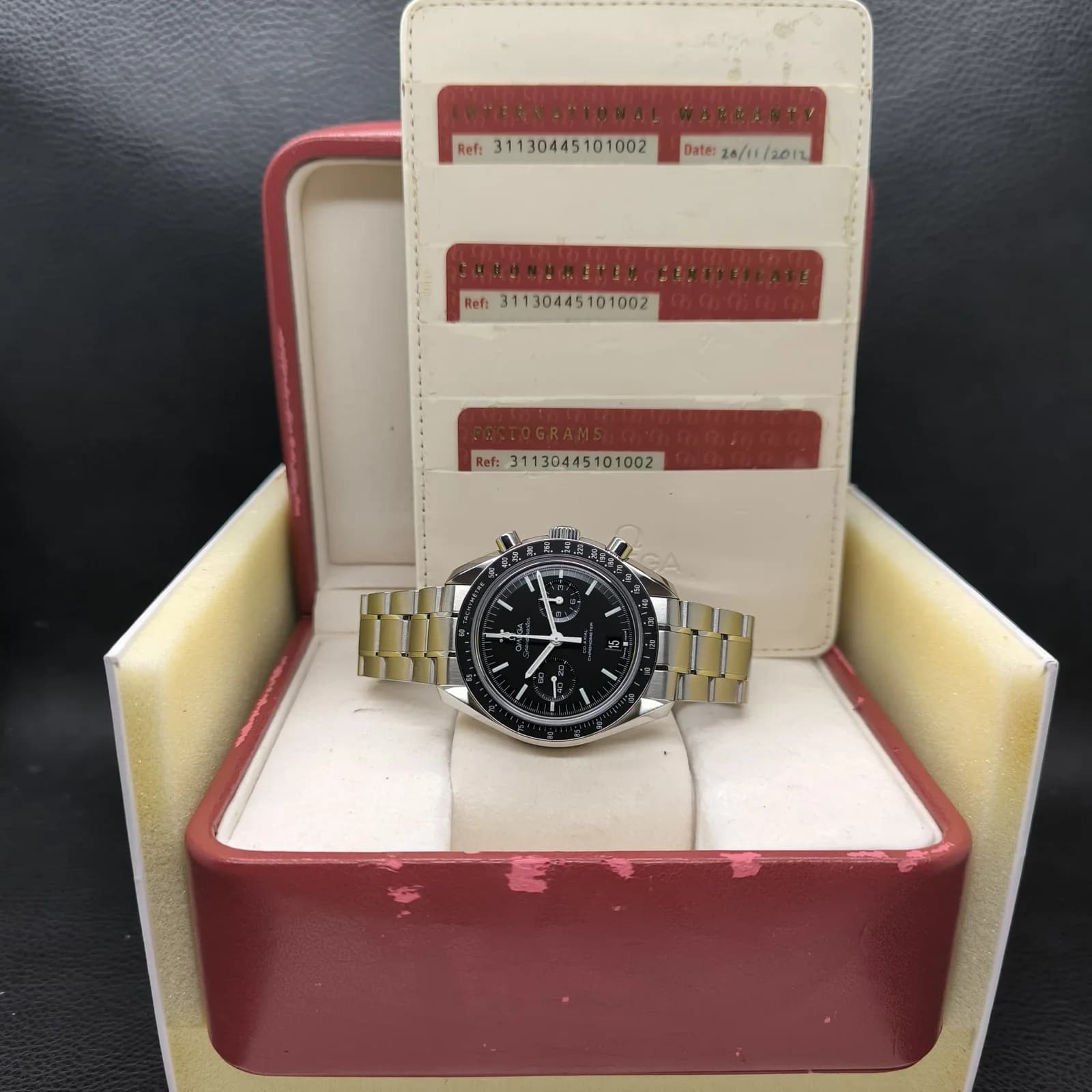 Thumb Speedmaster Moonwatch Co-Axial Stainless Steel / Black / Bracelet