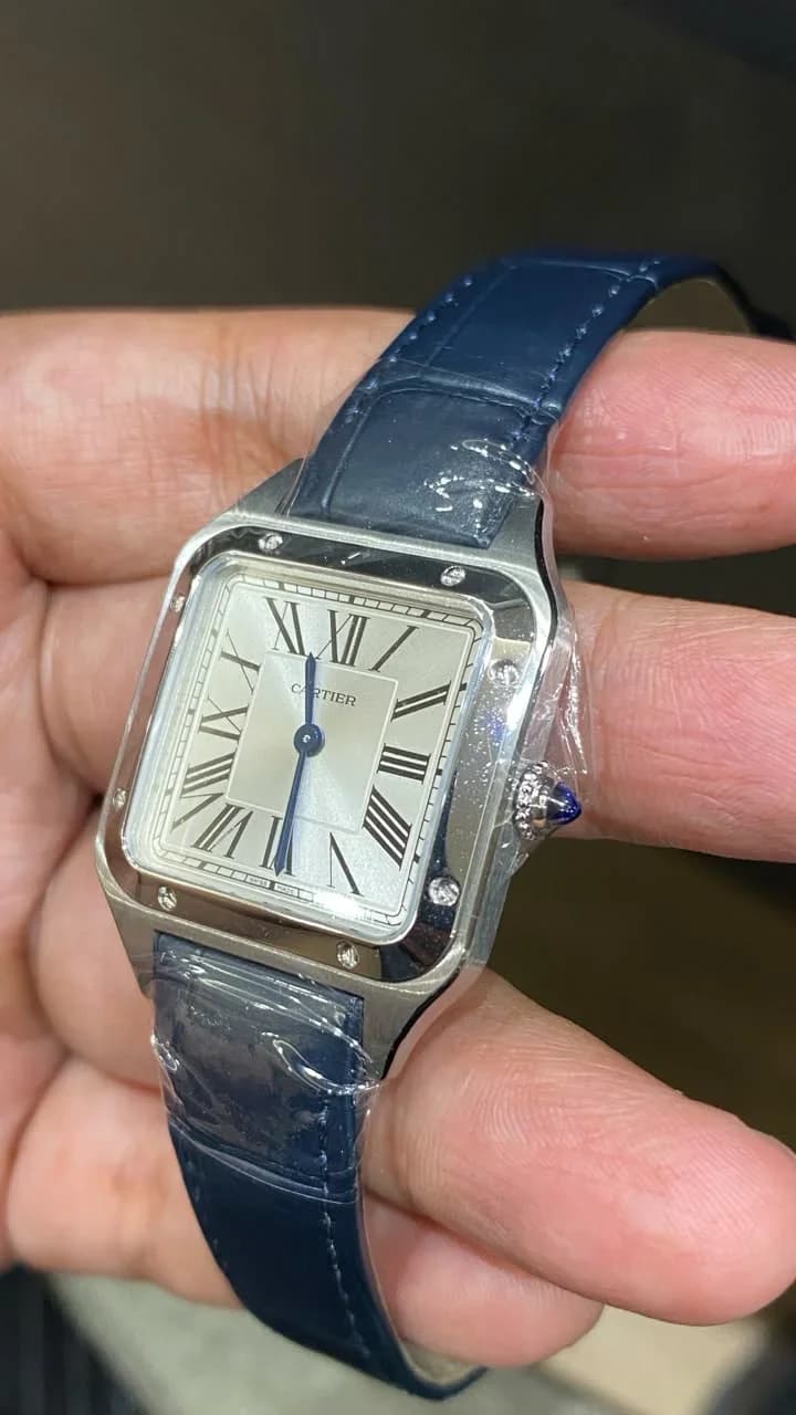 Thumb Santos Dumont Small Stainless Steel / Strap