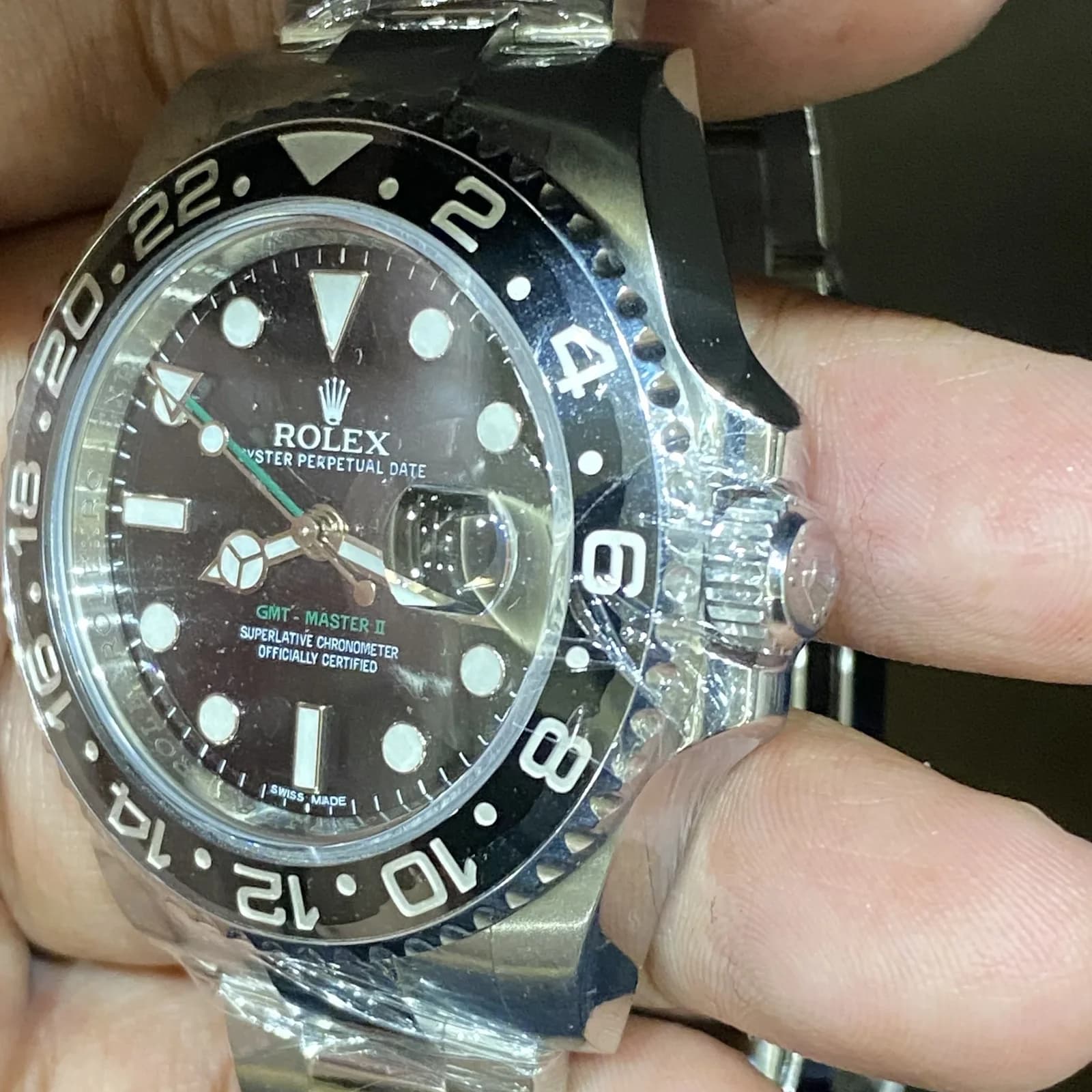 Thumb GMT-Master II Stainless Steel / LN