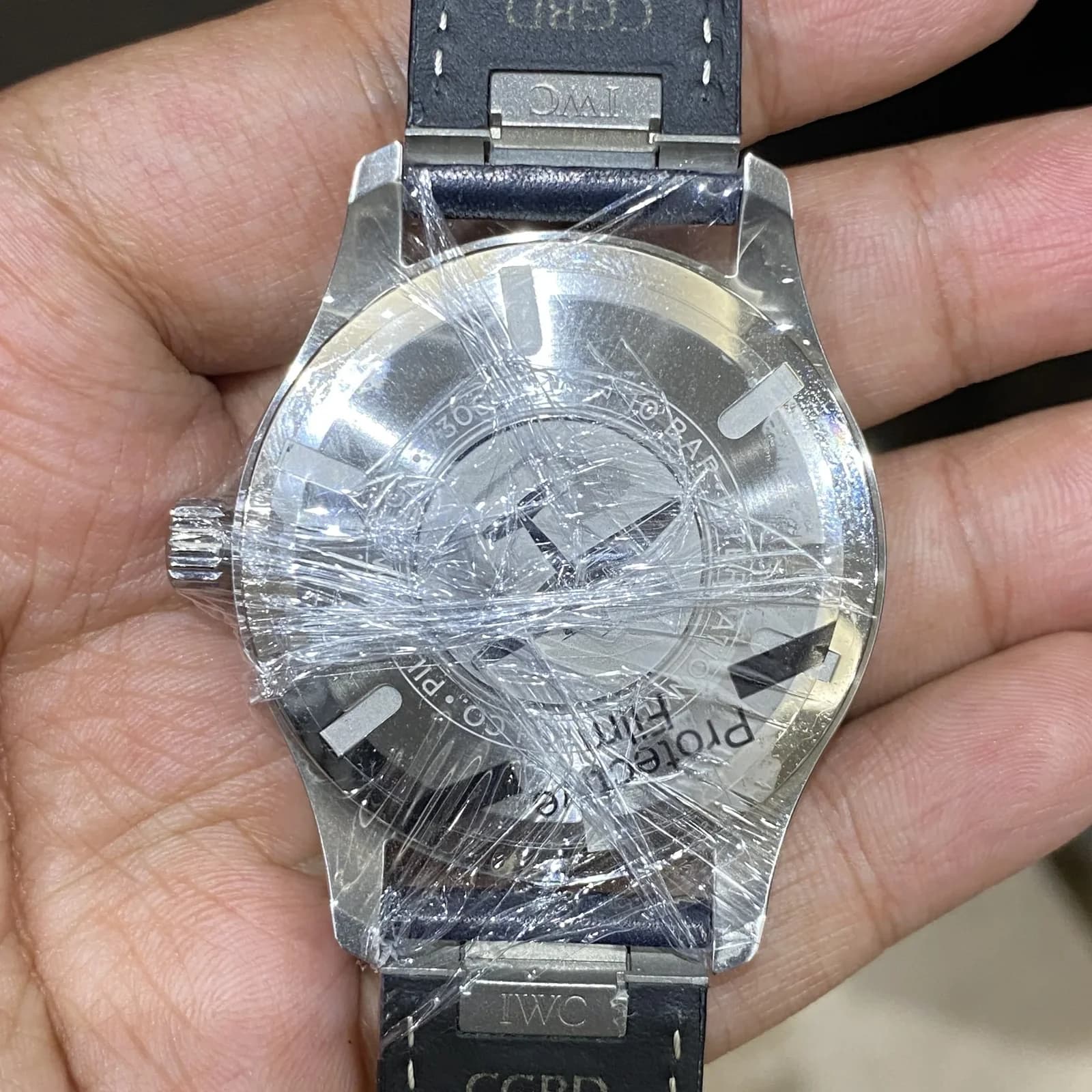 Thumb Pilot's Watch Mark XX Stainless Steel / Blue