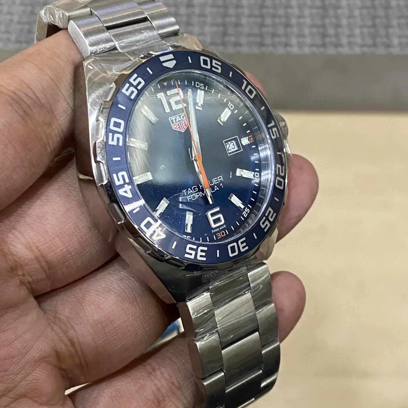 Thumb Formula 1 Quartz 43 Stainless Steel / Blue / Bracelet